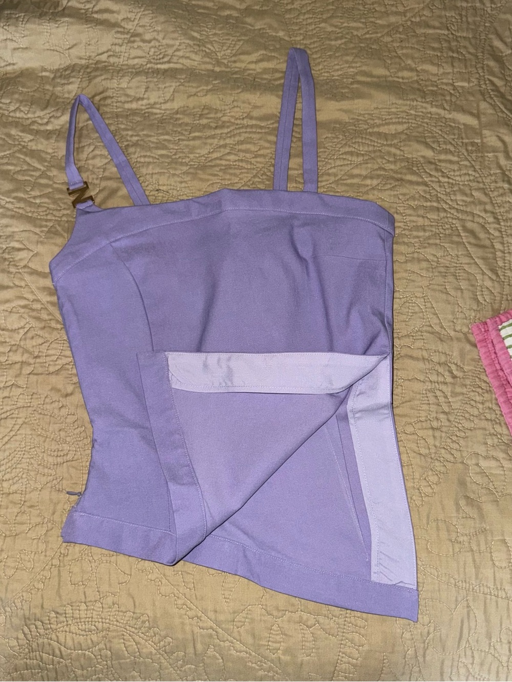 REVOLVE Lavender Square-Neck Slim-Strap tank - Picture 4 of 5